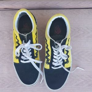 Peanuts Charlie brown snoopy vans shoes W7
